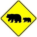 Migrating Bears symbol - 18-, 24-, 30- or 36-inch